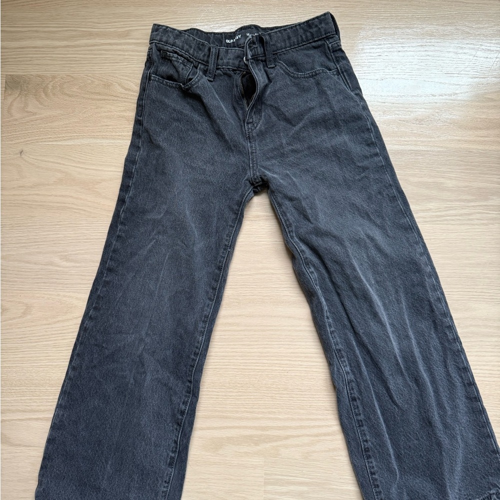 Old Navy Wide Leg Black Denim Jeans